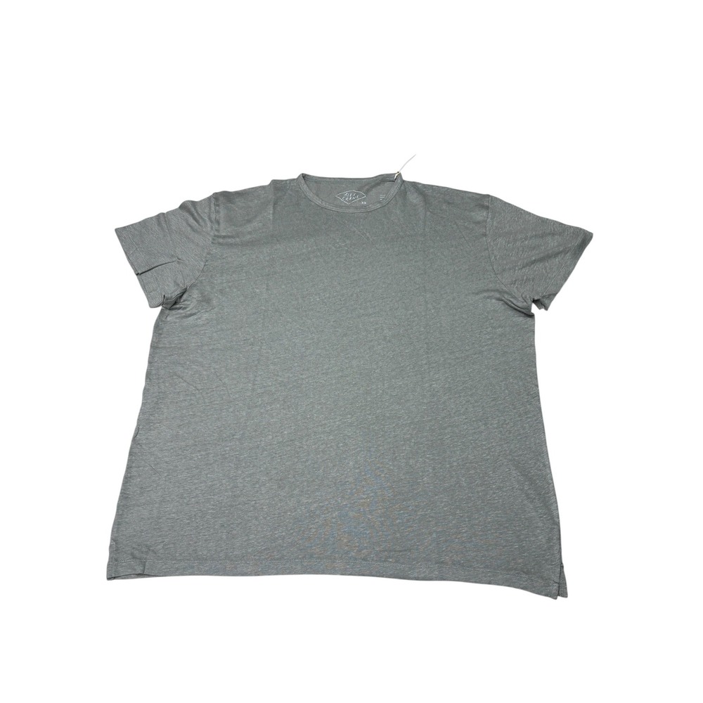 NWT Alex Crane Mens Sun Tee Grey 100% European Linen Short Sleeve T-Shirt  XXL